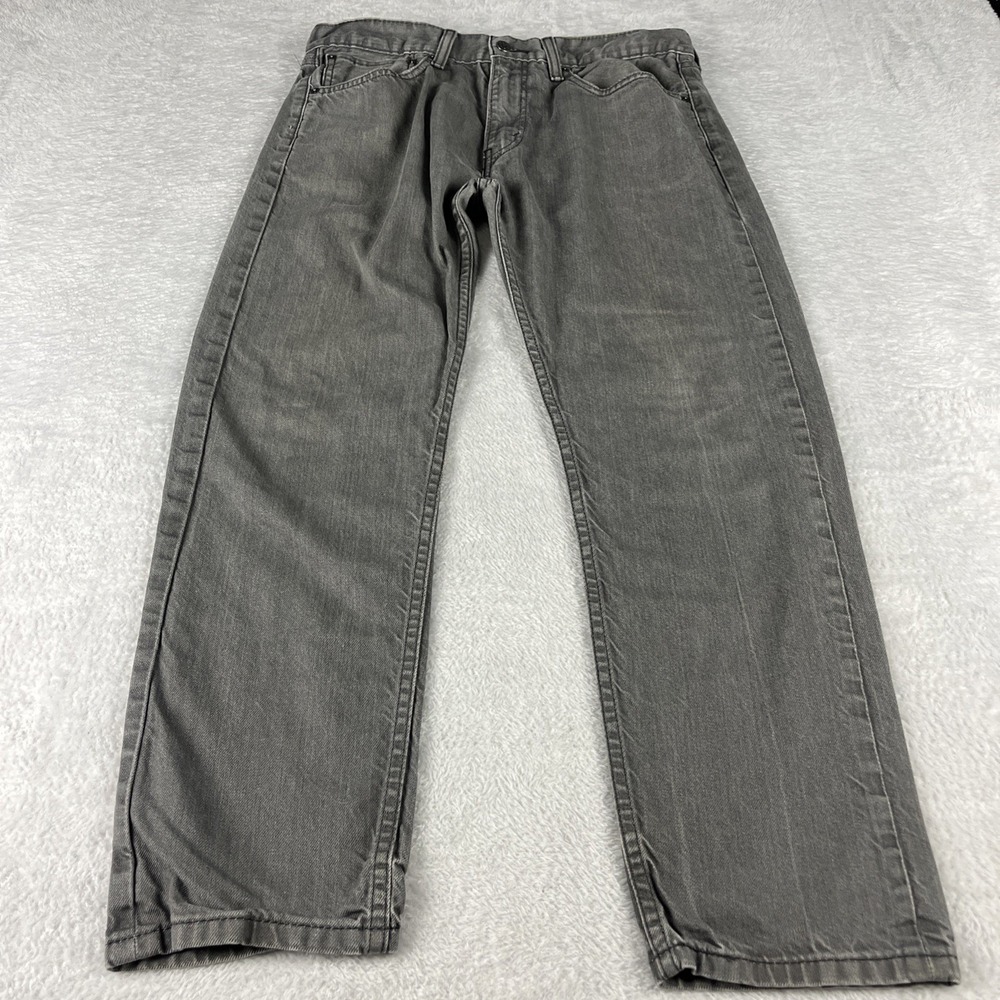 Levi's 508 Regular Taper Jeans Mens 34x30 Gray Cotton Denim Pants